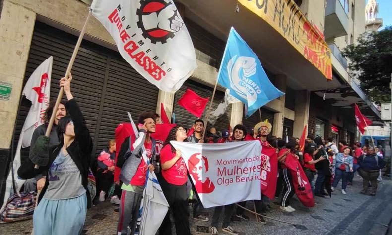 Ocupao de manifestantes no centro de bh