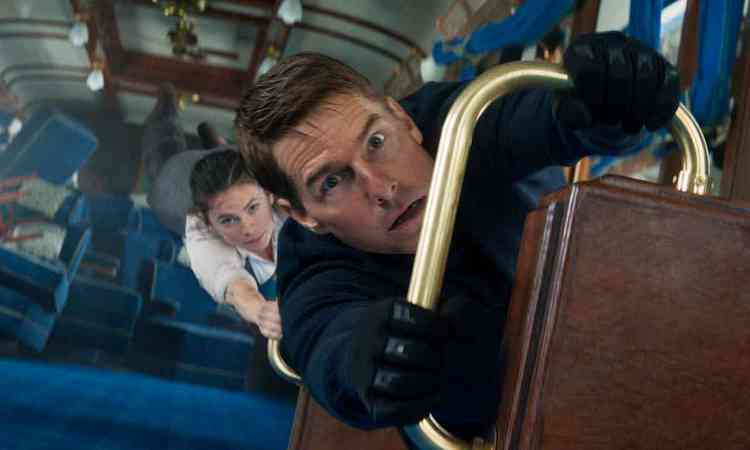 Tom Cruise e Hayley Atwell em cena de 'Misso: Impossvel - Acerto de contas'
