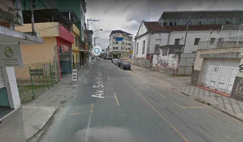 Avenida Sete de Setembro, local onde o crime ocorreu