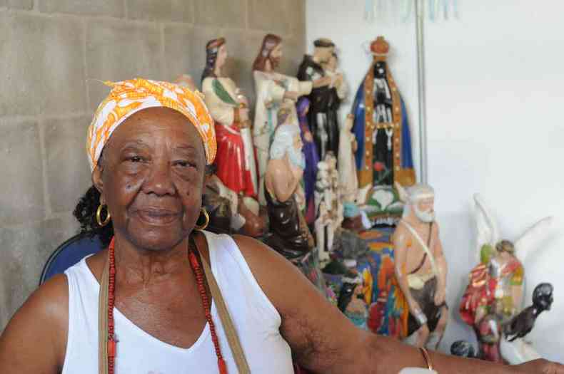 Efigênia Maria da Conceição, de 75 anos, a Mãe Efigênia do Quilombo Manzo, de BH