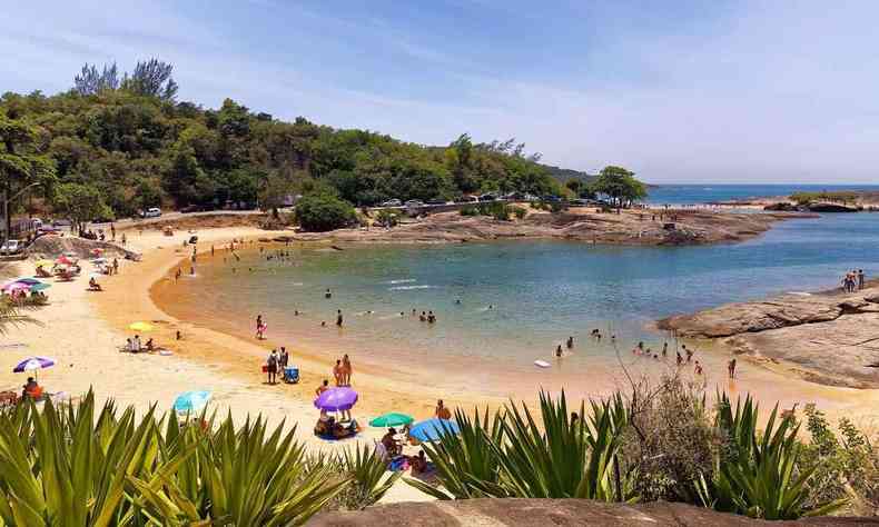 Vista da Praia de Setiba, em Guarapari ES