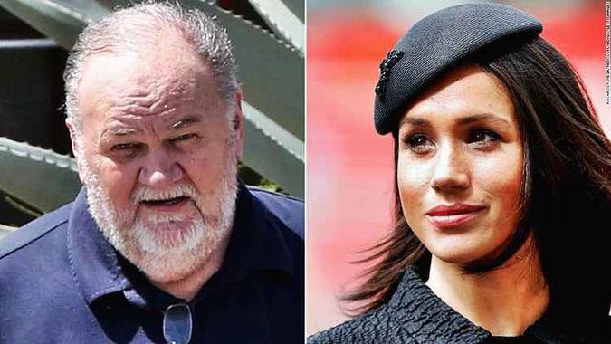 O pais de Meghan não irá a cerimônia por conta de uma cirurgia no coração(foto: Reprodução CNN) O pais de Meghan não irá a cerimônia por conta de uma cirurgia no coração(foto: Reprodução CNN)