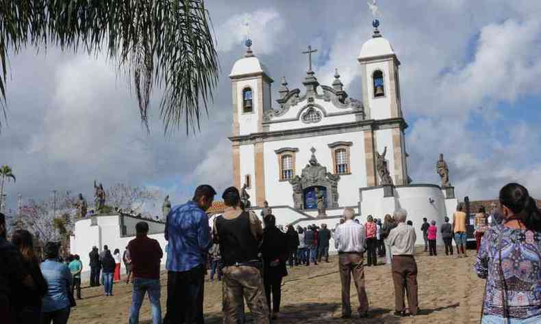 Restaurao do Santurio de Bom Jesus de Matosinhos foi elogiada em seminrio internacional(foto: Beto Novaes/EM/D.A PRESS - 28/06/2018)