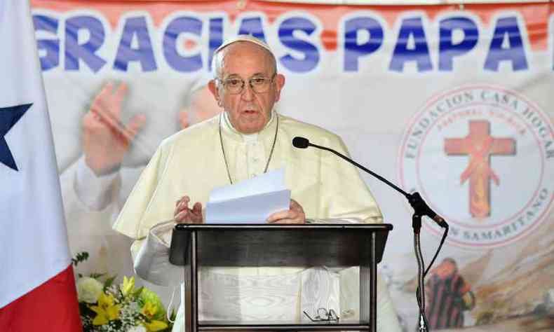 Papa Francisco participou no Panam da Jornada Mundial da Juventude(foto: AFP / Alberto PIZZOLI )