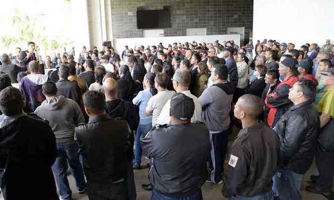 Os agentes fizeram manifestao em junho na Assembleia e ocuparam a Casa(foto: Guilherme Bergamini )