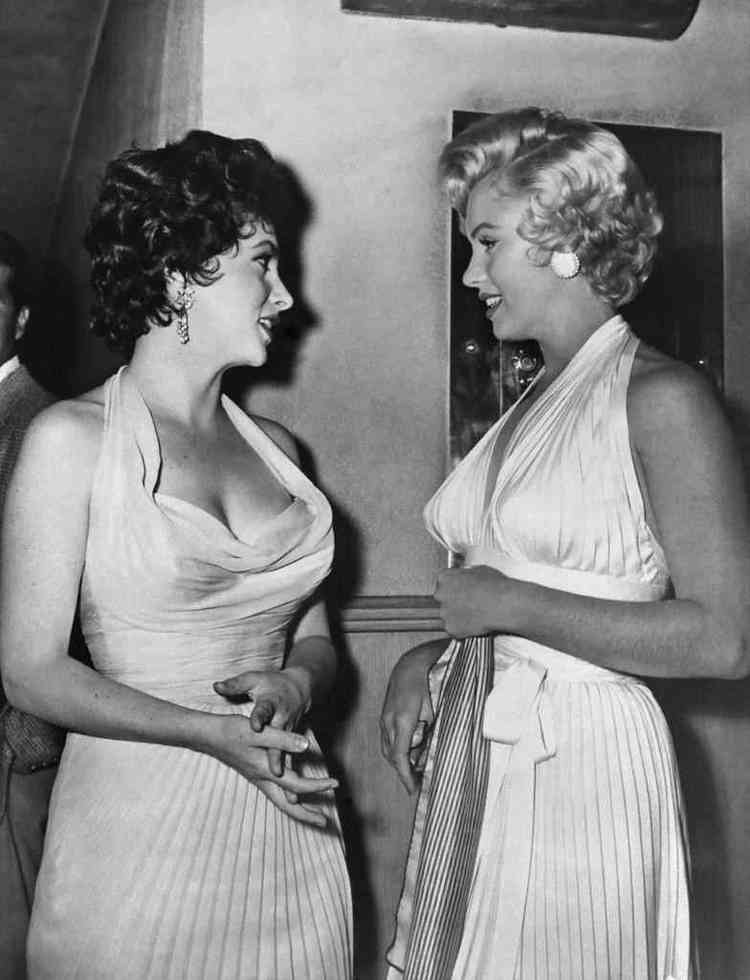Gina Lollobrigida e Marilyn Monroe, duas atrizes que foram 'sex symbol' do cinema internacional