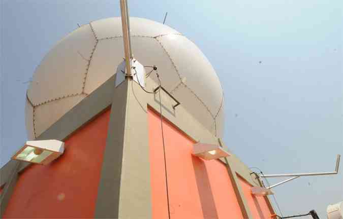 Incio da operao do radar meteorolgico em MG foi marcado por falhas(foto: Jair Amaral/EM/D.A Press)
