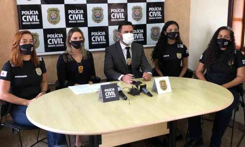 Os detalhes do caso foram divulgados durante coletiva de imprensa(foto: Polcia Civil/Divulgao)