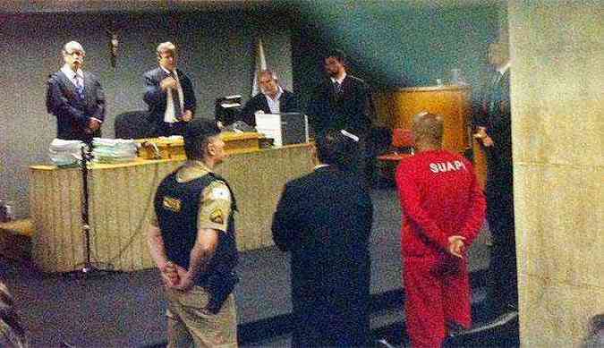 Frederico Flores foi julgado nesta quinta-feira no Frum Lafayette(foto: Joo Henrique do Vale/EM/D.A.Press)