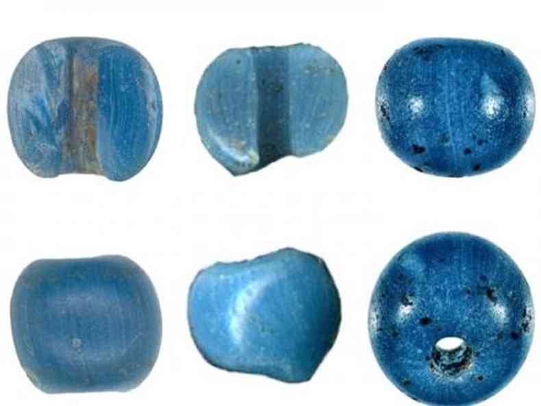 Itens de vidro podem ser mais antigas peas europeias na Amrica(foto: Reproduo/Twitter)