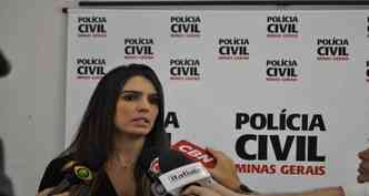 Delegada Cristiana Angelini, responsvel pelas investigaes(foto: Polcia Civil/ Divulgao)
