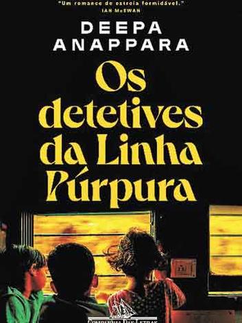 capa do livro 'OS DETETIVES DA LINHA PRPURA'
