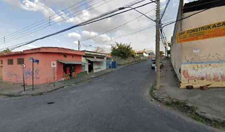 Esquina das ruas Presidente Getlio Vargas e Chile, em Contagem, onde o grupo estava reunido no momento do crime(foto: Google Street View)
