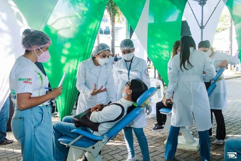atendimento durante edio anterior do mutiro contra o cncer
