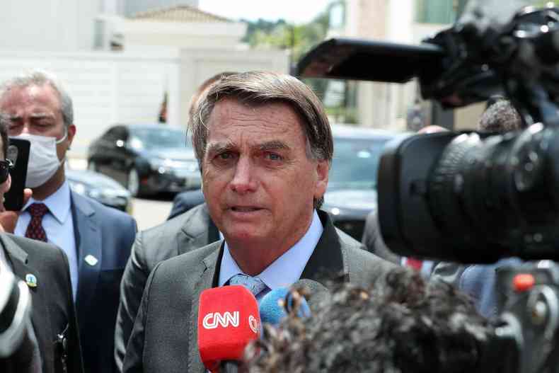 Bolsonaro tambm comentou o impacto da deciso de Fachin no mercado financeiro(foto: Marcos Correia/PR)