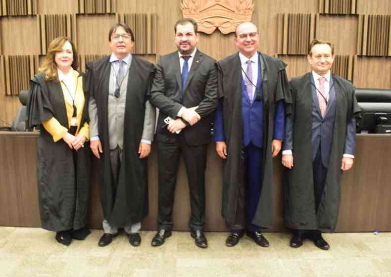 Ana Paula Nannetti, Alberto Vilas Boas, Gilson Soares, Jos Arthur Filho e Luiz Carlos de Azevedo na eleio do Tribunal de Justia