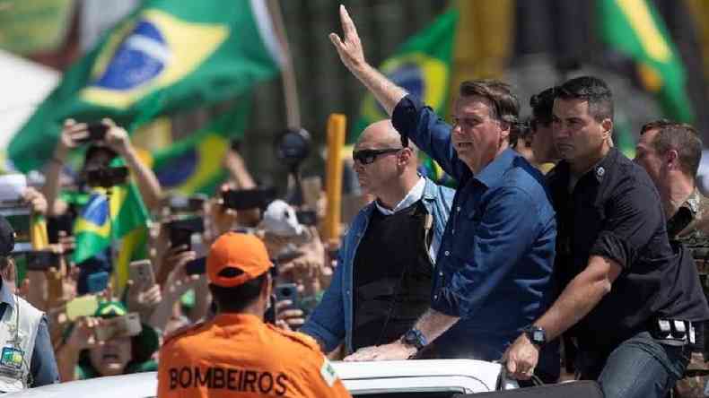 Durante protestos, Bolsonaro fez ameaas ao Supremo Tribunal Federal