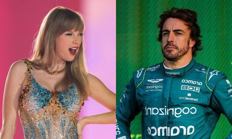 Montagem: Taylor Swift x Fernando Alonso