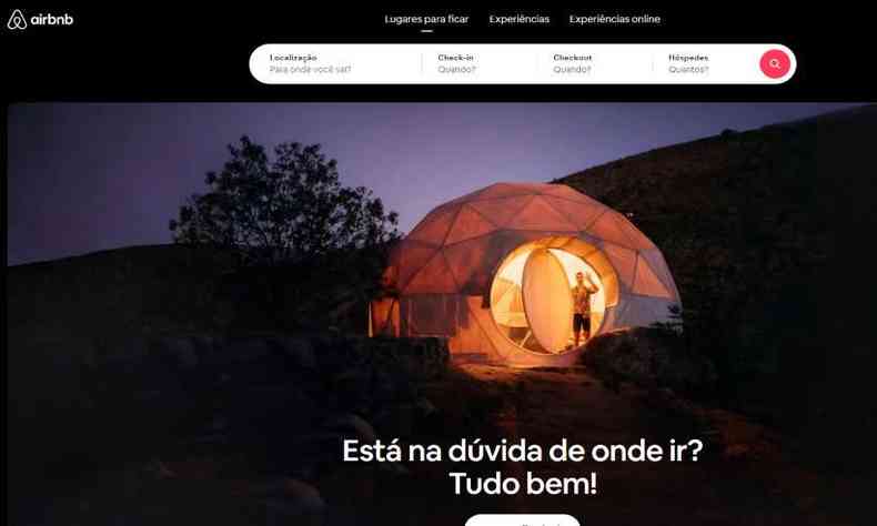 Site da Airbnb