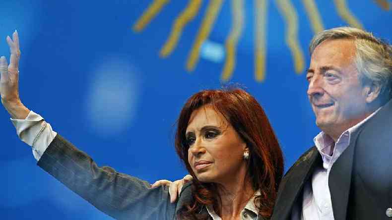 Cristina e Nstor Kirchner em 2008