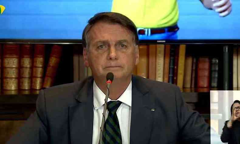 Bolsonaro criticou a urna eletrnica e sugeriu possibilidade de fraudes, sem apresentar provas(foto: Reproduo)