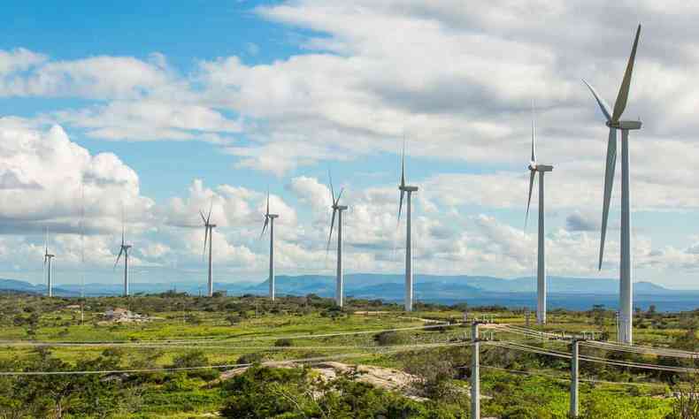 Energia elica  uma das fontes renovveis de gerao no Brasil, que conta ainda com energia solar e hidreltrica