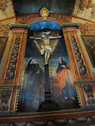 Detalhes da Capela do Bonfim, que funciona como sacristia da Matriz de Nossa Senhora da Conceio(foto: Beto Novaes/EM/DA Press)
