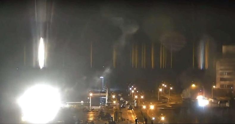 Imagens de incndio prximo a reator desativado 