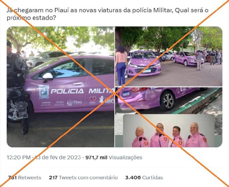 Captura de tela feita em 24 de fevereiro de 2023 de uma publicao no Twitter 