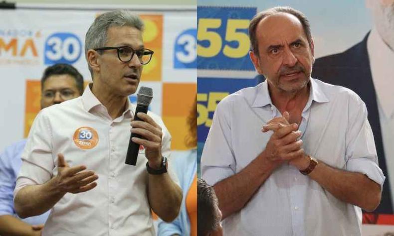 Montagem: Romeu Zema x Alexandre Kalil