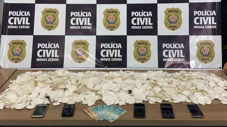 Polcia Civil apreende quase 5 mil papelotes de cocana em Crrego do Bom Jesus(foto: Reproduo Polcia Civil )