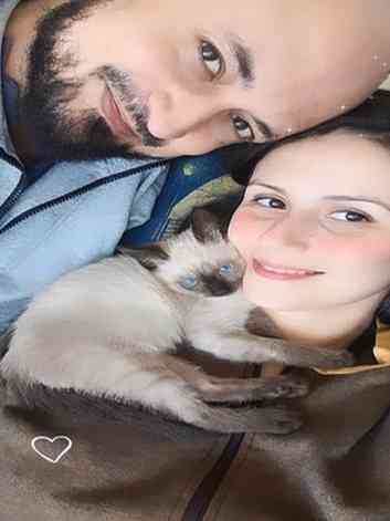 Sara Luana Ribas Duarte, de 30 anos, seu marido, Frederico Fonseca, de 37, e Luna, de apenas trs meses, adotada pelo casal
