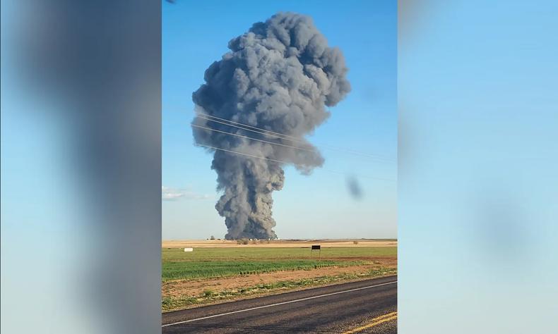 Imagem da exploso na Fazenda South Forky Dairy