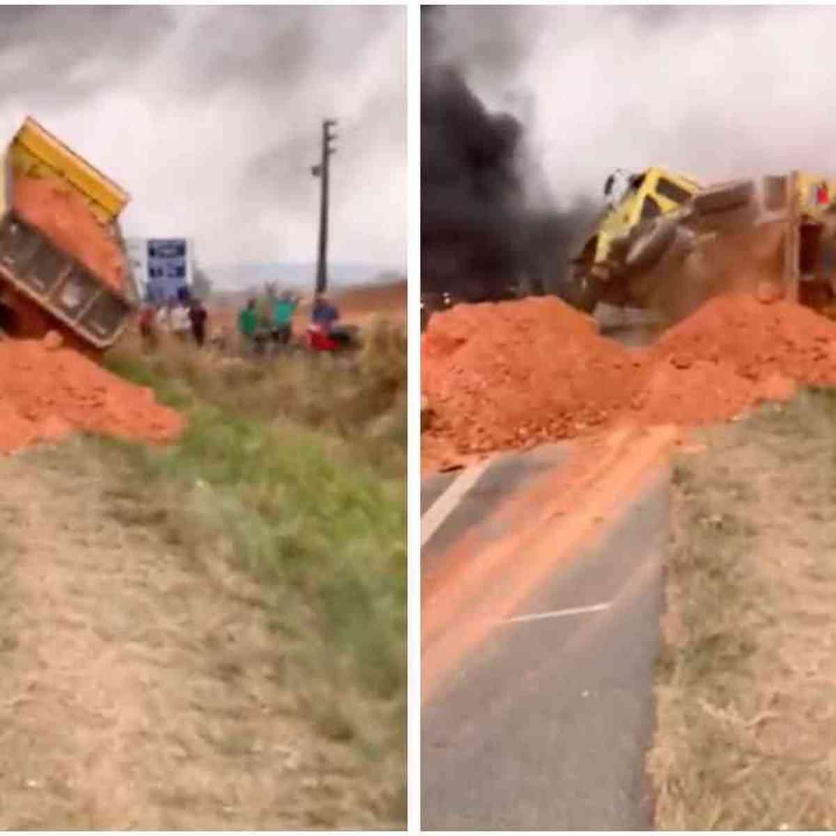 Caminhoneiro fica revoltado com Gol rebaixado na estrada (vídeo