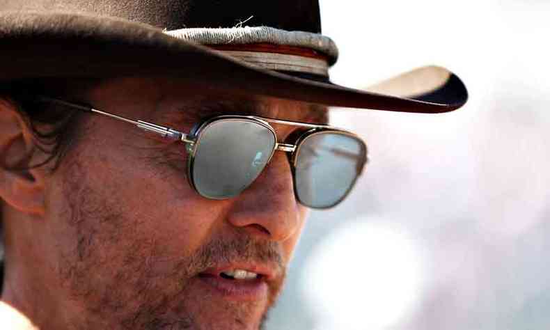 O ator americano Matthew McConaughey fez sucesso ao interagir com fs idosos no Texas(foto: Mark Thompson/AFP)