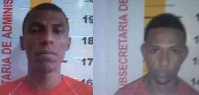 Os dois suspeitos do crime ainda so procurados pela polcia(foto: Polcia Civil / Divulgao)