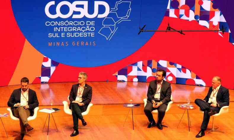 Imagem da reunio de governadores do sule e sudeste do Brasil em Belo Horizonte