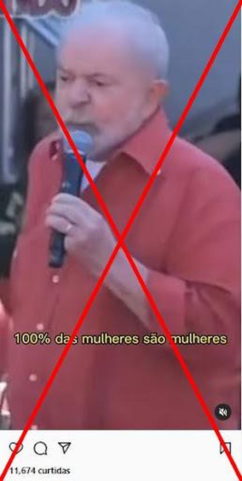 Captura de tela feita em 8 de agosto de 2022 de uma publicao no Instagram