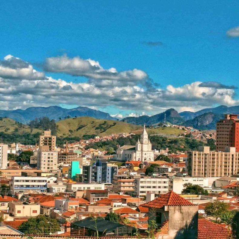Crime ocorreu em Itajubá, no Sul de Minas(foto: Wikipedia) vista panorâmica da cidade de Itajubá