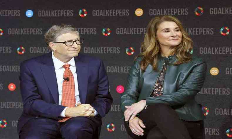 Bill e Melinda Gates ficaram casados por 27 anos (foto: AFP / Ludovic MARIN)
