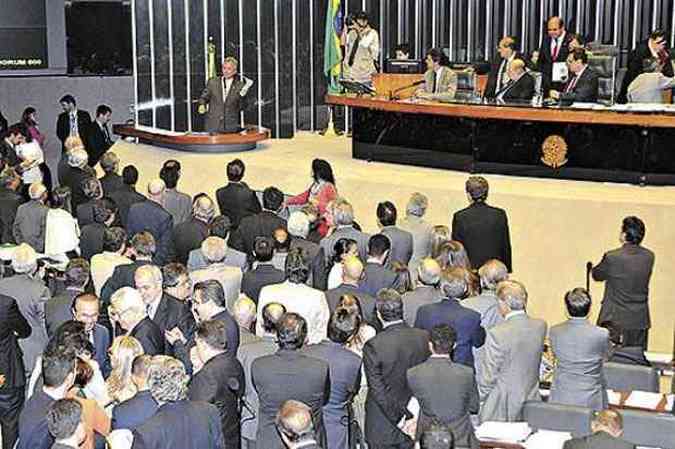 Plenrios da Cmara e do Senado, alm das comisses temticas so os palcos de atuao dos representantes de classe (foto: Carlos Moura/CB/D. A Press)