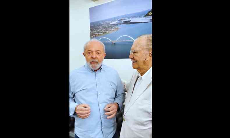 Presidente Luiz Incio Lula da Silva (PT) e o ex-presidente Jos Sarney (MDB) 