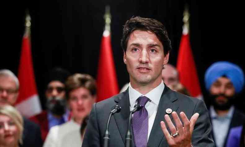 Primeiro-ministro canadense, Justin Trudeau, afirmou que considera a situao preocupante(foto: Radio France Internacionale/ REUTERS/ Chris Bolin)