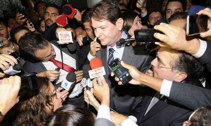 Cid Gomes fez duras crticas aos parlamentares e depois pediu demisso(foto: Carlos Moura/CB/D.A Press)