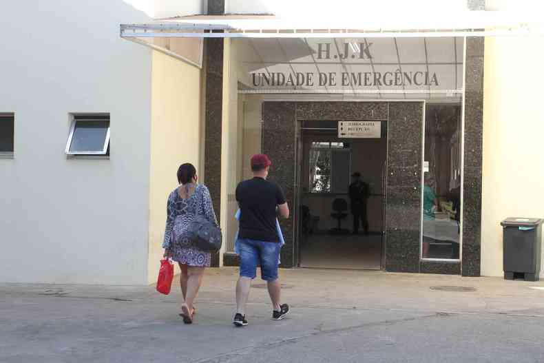  entrada da unidade emergncia do Hospital Jlia Kubitschek
