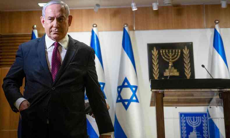 Netanyahu tem sido alvo de contestaes por parte do Parlamento de Israel(foto: AFP / POOL / YONATAN SINDEL)