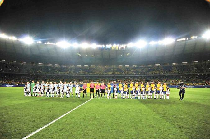 Seleção Brasileira venceu a Argentina por 3 a 0 em 2016, pelas Eliminatórias da Copa do Mundo na Rússia, em sua última visita ao Mineirão (foto: Ramon Lisboa/EM/D.A Press) Seleção Brasileira venceu a Argentina por 3 a 0 em 2016, pelas Eliminatórias da Copa do Mundo na Rússia, em sua última visita ao Mineirão (foto: Ramon Lisboa/EM/D.A Press)