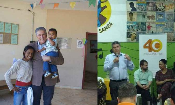 João Leite visitou um hospital e Paulo Brant se reuniu com a comunidade(foto: Reprodução do Facebook) João Leite visitou um hospital e Paulo Brant se reuniu com a comunidade(foto: Reprodução do Facebook)