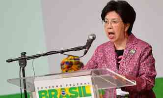 Margareth Chan vai se reunir com a presidente e ministros brasileiros (foto: Elza Fiza/Agncia Brasil)