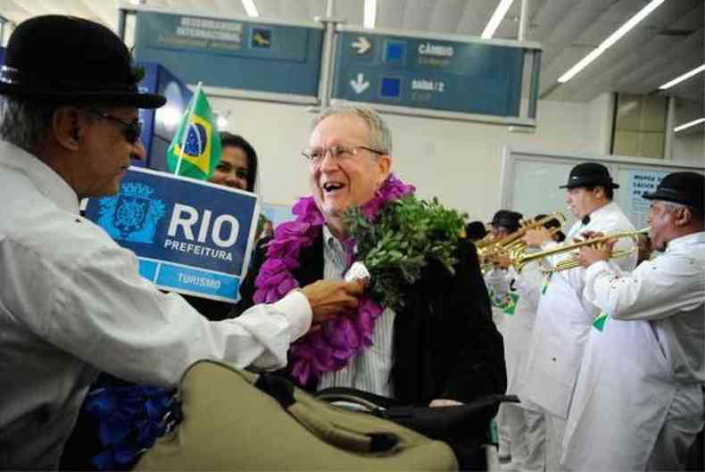 Turistas estrangeiro chegando ao Brasil(foto: Tnia Reg/Agncia Brasil)